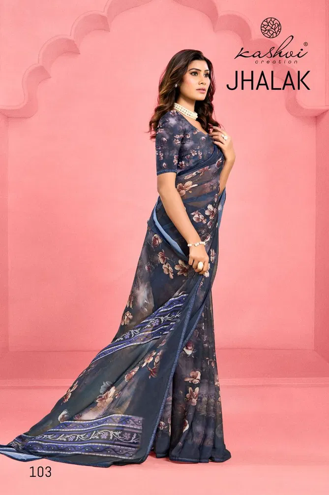 Jhalak By Kashvi Weightless Printed Wholesale Sarees Wholesale In India